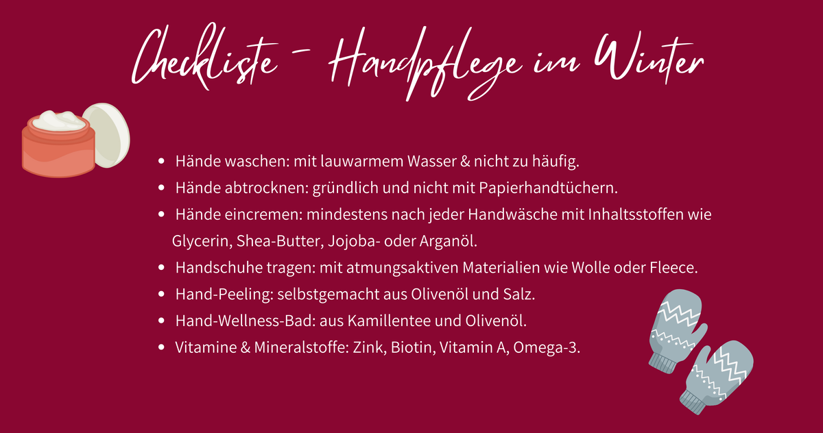 Infografik Handpflege im Winter