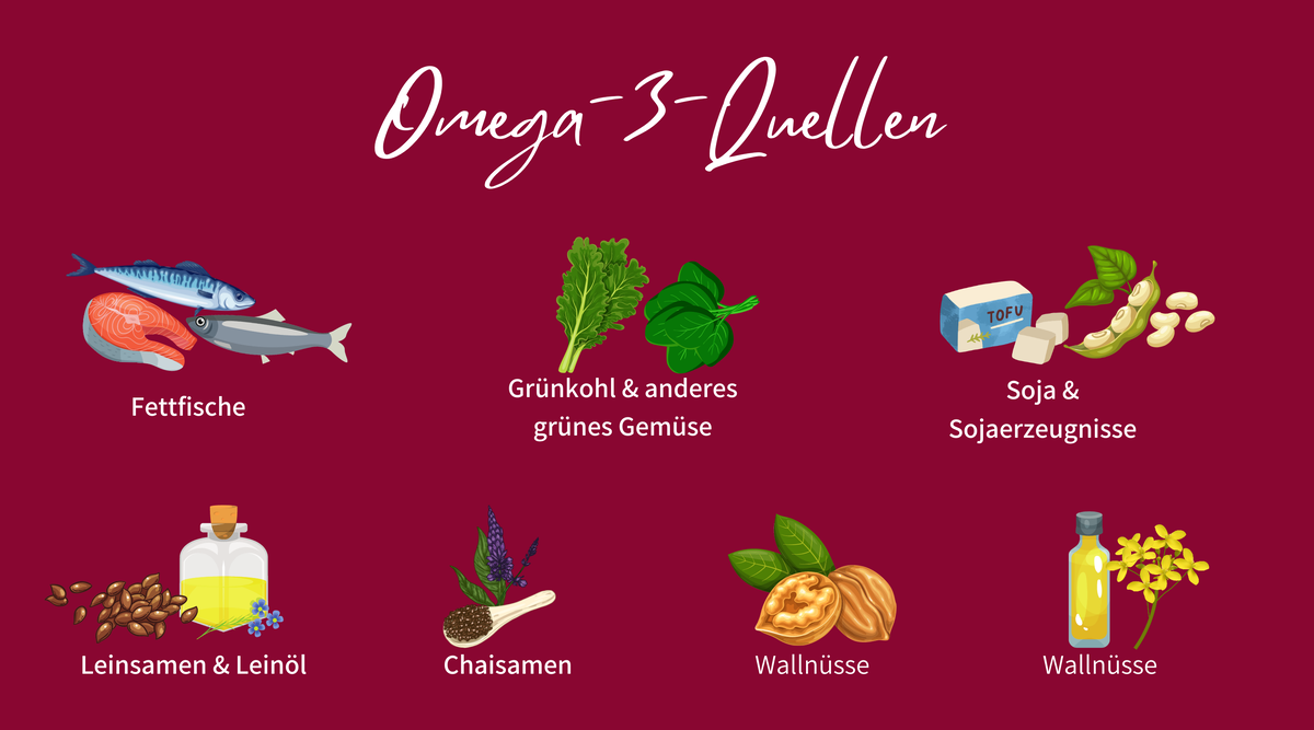 Infografik &uuml;ber Omega 3 Fetts&auml;uren