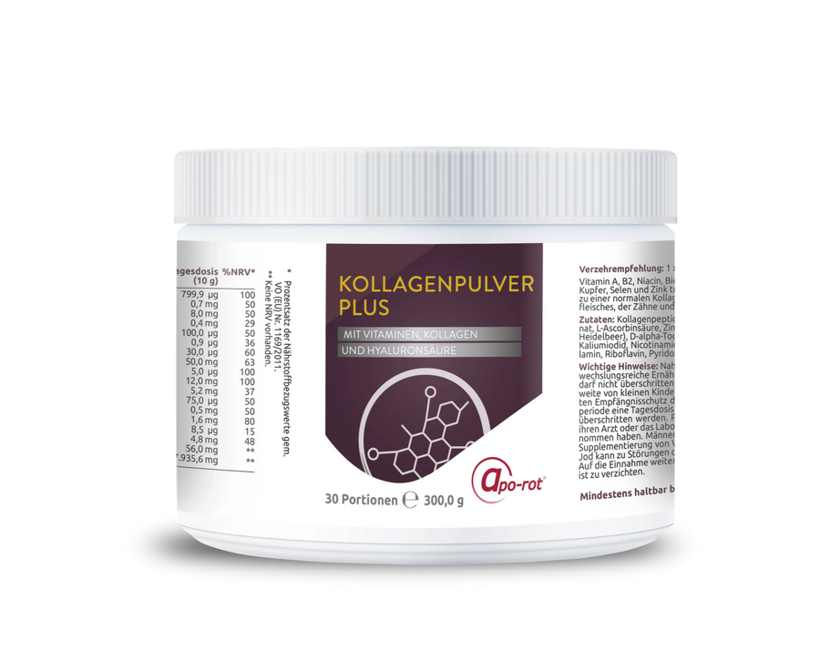 apo-rot® Kollagen Pulver Plus gegen Slow Aging